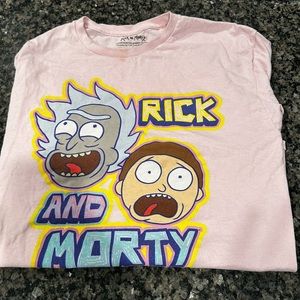 Large Pink Rick & Morty Tee!!